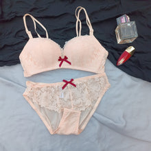 Load image into Gallery viewer, Elegant Bow Single Padded Removeable Strips Bra Set
