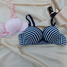 Load image into Gallery viewer, Xoxo Elegant Strips Style  Padded Bra With Removeable Straps
