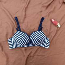 Load image into Gallery viewer, Xoxo Elegant Strips Style  Padded Bra With Removeable Straps

