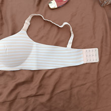 Load image into Gallery viewer, Yellow White Stripped Foamy Single Padded Bra With Removeable Straps
