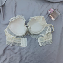 Load image into Gallery viewer, Wide Stripped Double Padded Wired  Laced Bra

