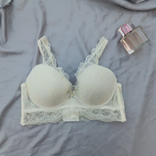 Load image into Gallery viewer, Wide Stripped Double Padded Wired  Laced Bra
