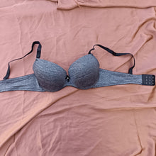 Load image into Gallery viewer, Wired Foamy Double Padded Thin Straps Pushup Bra With Changing Color Panty
