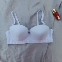 Load image into Gallery viewer, Elegant Single Padded Half Cup Wired Pushup Bra With Removeable Straps
