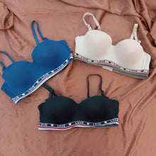 Load image into Gallery viewer, Love Written Deep Half Cup Wired Padded Pushup With Removable Straps
