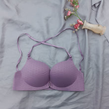 Load image into Gallery viewer, Front Open Double Padded Back Strings Bra
