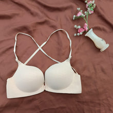 Load image into Gallery viewer, Front Open Double Padded Back Strings Bra
