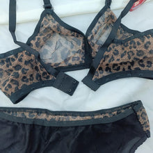 Load image into Gallery viewer, Cheetah Print All Net Soft Bra &amp; Panty
