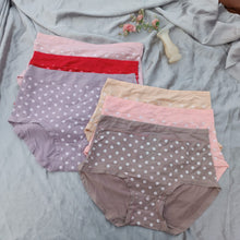 Load image into Gallery viewer, Dotted Cotton High Waist Underwear
