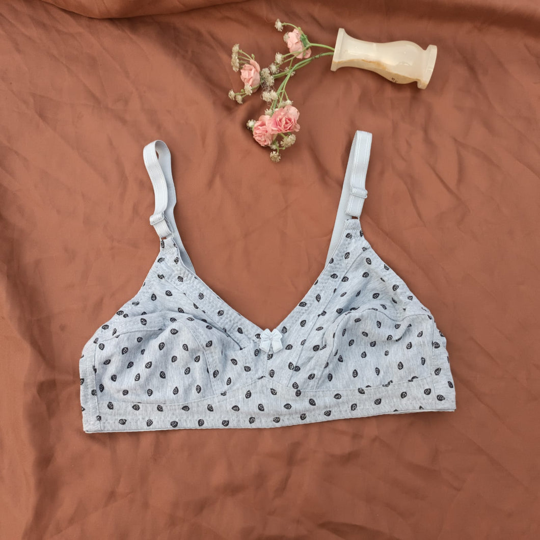 Leaf Design Daily Wear Non Padded Basic Bra