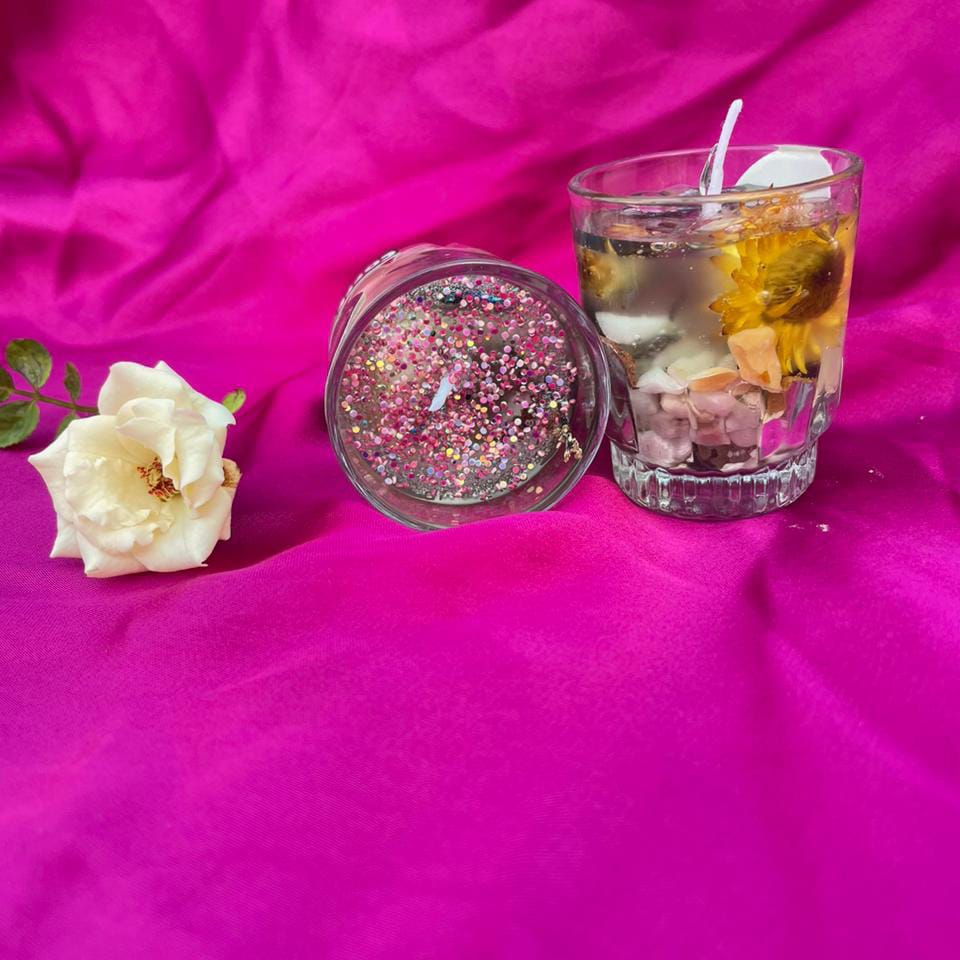 Jelly Wax Coffee Flavor Small Glass Candle
