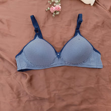 Load image into Gallery viewer, Dotted Flower Single Padded Deep Cup Bra
