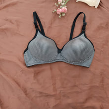 Load image into Gallery viewer, Dotted Flower Single Padded Deep Cup Bra
