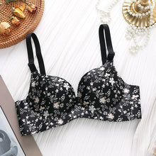 Load image into Gallery viewer, Double Padded Very Soft &amp; Smooth Pushup Flowers Bra
