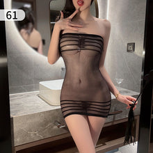 Load image into Gallery viewer, Off Shoulder Strips Design Stockings (8128)
