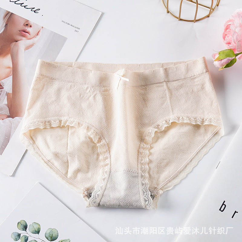 Small Bow Textured Underwear