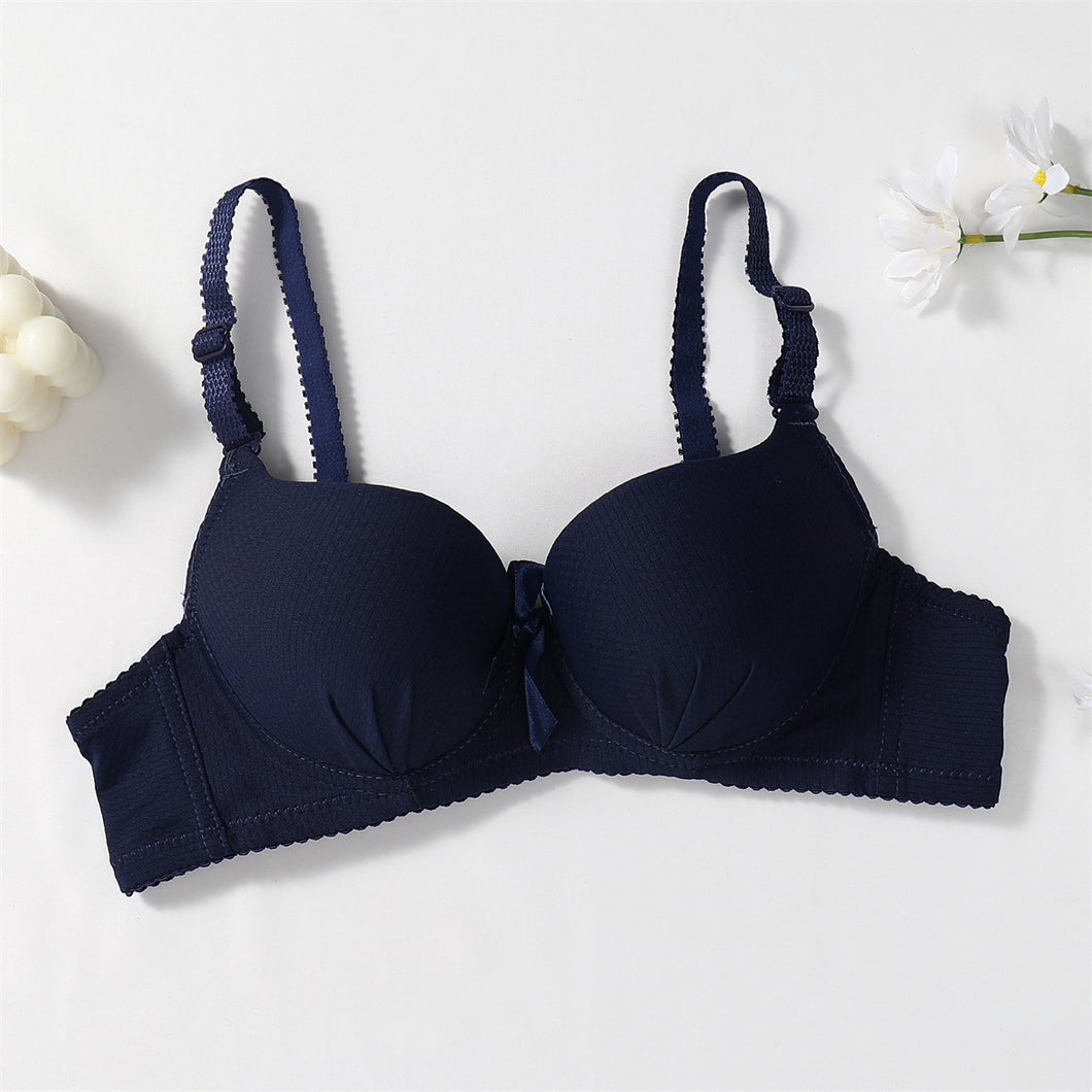 Bow Style Single Padded Wired Pushup Daily Wear Bra