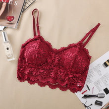Load image into Gallery viewer, Elegant Flower Bralette With Removeable Pads
