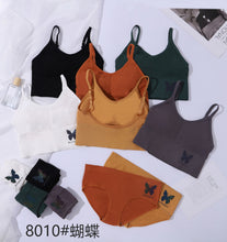 Load image into Gallery viewer, Adjustable Straps Butterfly Bra &amp; Underwear Set
