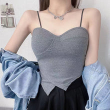 Load image into Gallery viewer, Cut Padded Long Bra /Camisole
