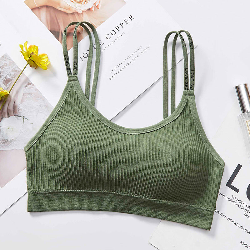 Love Secret Written Double Stripped Bralette