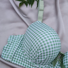 Load image into Gallery viewer, Bow Dotted Wired Cotton Pushup Bra Set

