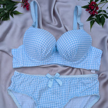 Load image into Gallery viewer, Bow Dotted Wired Cotton Pushup Bra Set
