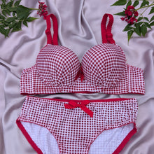 Load image into Gallery viewer, Bow Dotted Wired Cotton Pushup Bra Set
