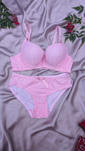 Load image into Gallery viewer, Bow Dotted Wired Cotton Pushup Bra Set
