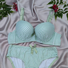 Load image into Gallery viewer, Bow Dotted Wired Cotton Pushup Bra Set
