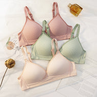 Dotted Cross Type Soft & Smooth Wireless Padded Bra