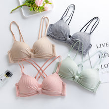 Load image into Gallery viewer, Double Stripped Medium Padded Daily Wear Bra
