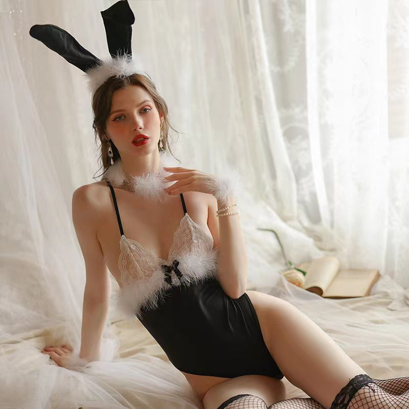 Four Piece Feather Nighty (5645)