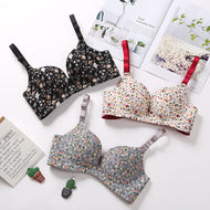 Double Padded Very Soft & Smooth Pushup Flowers Bra