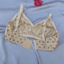Load image into Gallery viewer, Purple Flower Basic Cotton Bra
