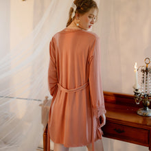 Load image into Gallery viewer, Three Piece Silk Gown Nighty
