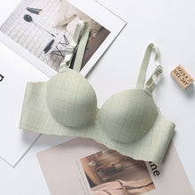 Load image into Gallery viewer, Single Padded Very Soft Check Design Foamy T-Shirt Bra
