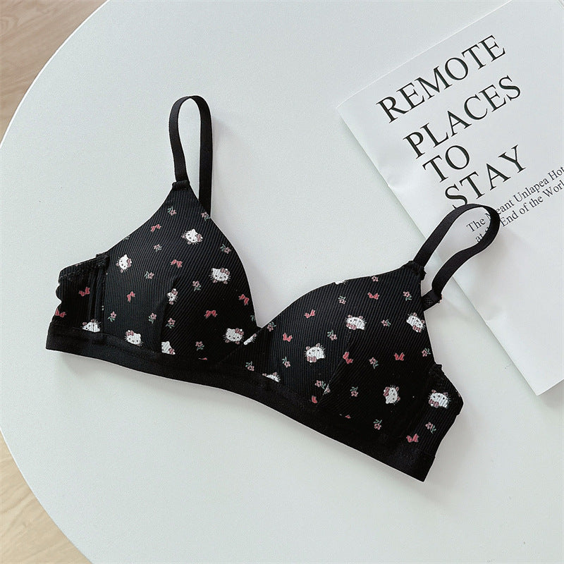 Kitty Design Cross Shape Thin Padded Bra