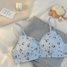 Load image into Gallery viewer, Flowers &amp; Kitty Design Very Soft &amp; Smooth Bra
