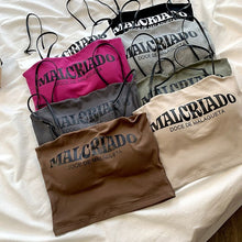 Load image into Gallery viewer, MALCRIADO written Short Camisole
