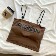 Load image into Gallery viewer, MALCRIADO written Short Camisole
