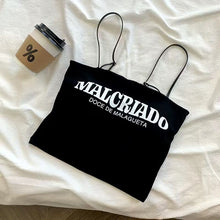 Load image into Gallery viewer, MALCRIADO written Short Camisole
