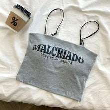 Load image into Gallery viewer, MALCRIADO written Short Camisole
