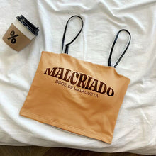 Load image into Gallery viewer, MALCRIADO written Short Camisole
