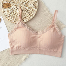Load image into Gallery viewer, Thin Strips Soft Lace Design Daily Wear Bralette

