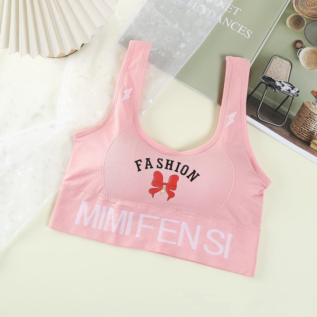 Mimi Written Sports & Relaxing Light Padded Bra With Shorts