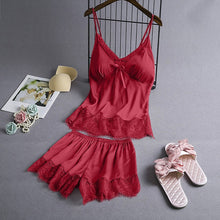 Load image into Gallery viewer, Silk Net Short Nighty &amp; Shorts (4028)

