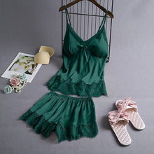Load image into Gallery viewer, Silk Net Short Nighty &amp; Shorts (4028)
