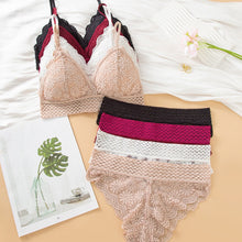 Load image into Gallery viewer, French Style Lower Elastic Strips Light Padded Fancy Bra Set
