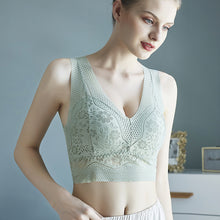 Load image into Gallery viewer, Flower Net Long Bra with Removeable Pads
